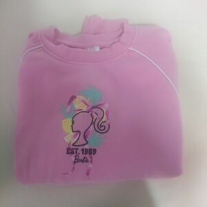 Barbie Malibu CA Pink Sweatshirt Est 1959 Long Sleeve‎ Crew Neck M